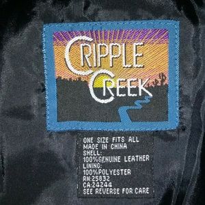 Leather studded shawl